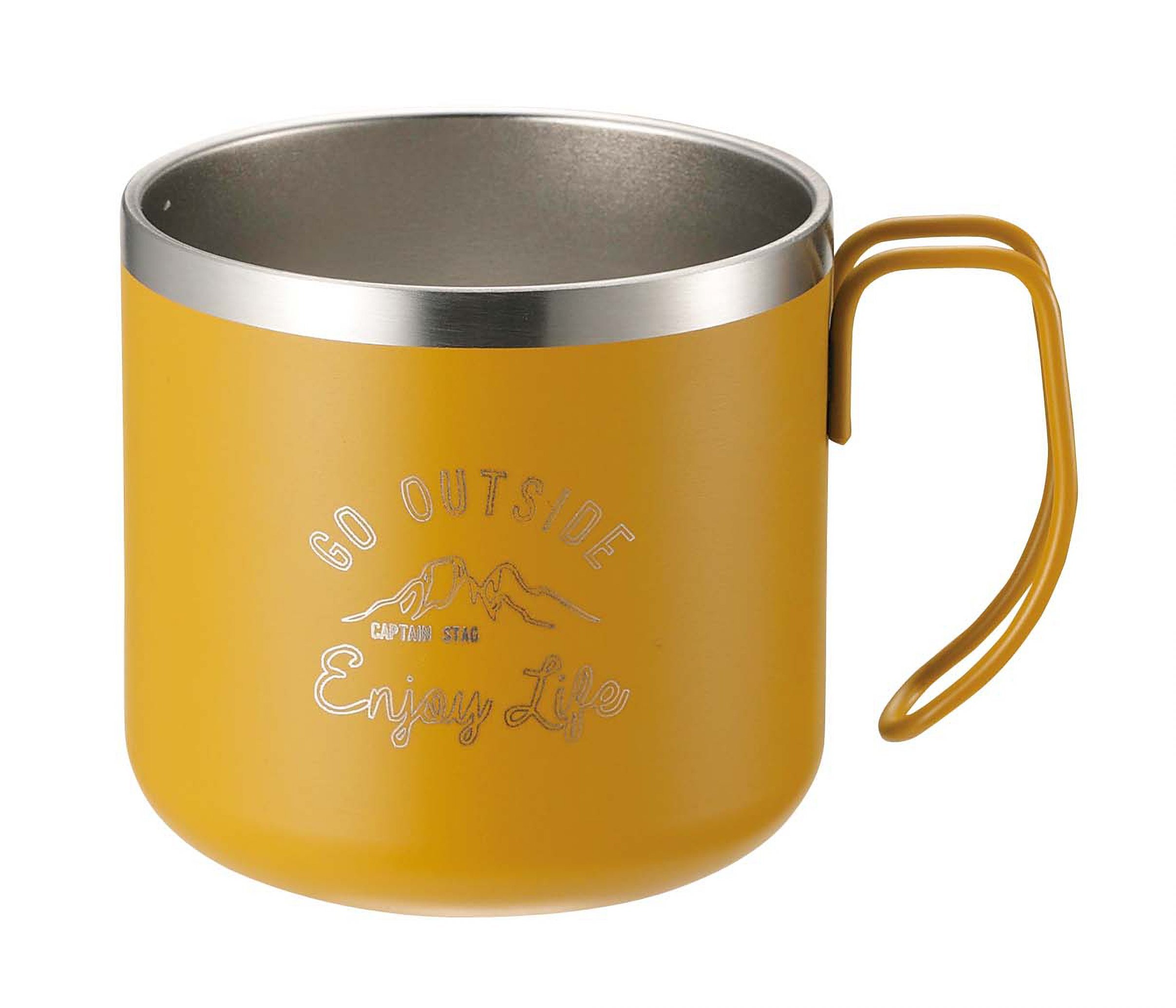 Amazon.com: Captain Stag UE-3434 Mug, Cup, Double Stainless Steel